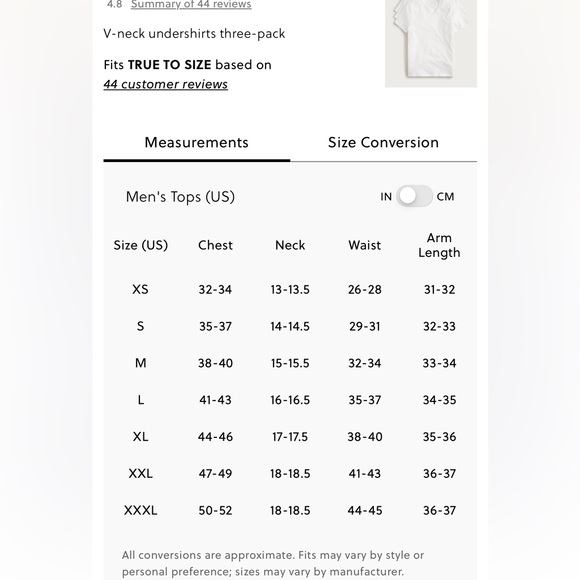 J.Crew V-neck undershirts three-pack - Picture 3 of 5